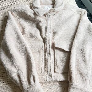Abercrombie Sherpa Cropped Jacket